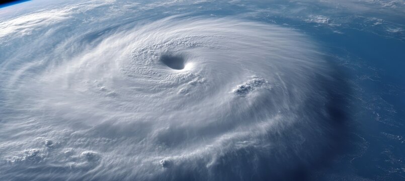 Satellite s Gaze A Dramatic View of a Hurricane Over Earth, Capturing Nature s Fury and Beauty