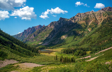 mountain landscape in the summer