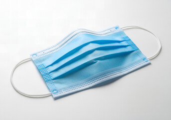 Real Surgical Mask Icon on White