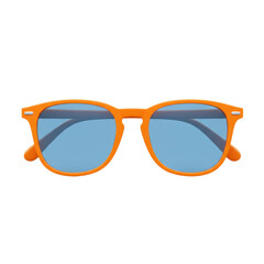 3D realistic orange sunglasses for summer, fashion, vacation, or travel accessories concept isolated on a transparent background, png, cutout