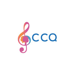 CCQ “Abstract music school logo with people and melody icon” CCQ Later Logo, “Modern music therapy logo with faces and note symbol”
