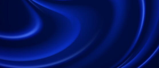 Dark blue abstract background with soft, flowing waves