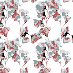 floral flower abstact grunge pattern digital textile pattern