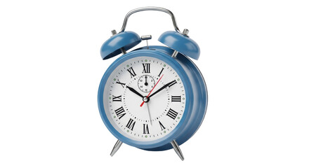 Isolated Blue Alarm Clock