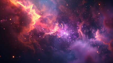 Colorful space galaxy cloud nebula. Stary night cosmos. Universe science astronomy. Supernova background wallpaper