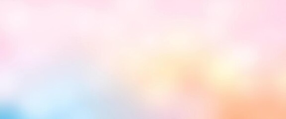 Dreamy pastel pink, blue, and yellow gradient background with soft, fuzzy texture ,  ethereal,  magical