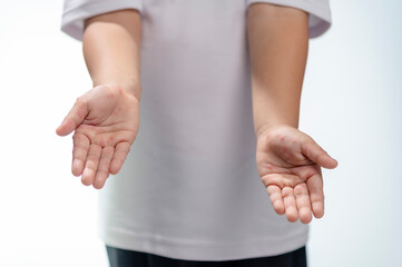 Hand, foot and mouth disease HFMD Human hand of scarlet fever in coxsackievirus palmarosa virus and...