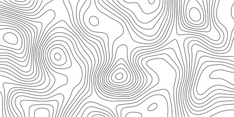 Fototapeta premium Vector geographic contour map. White wave paper curved reliefs abstract background, Abstract topographic contours map background, Topography map background. 