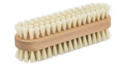 Isolated Natural bristle scrub brush