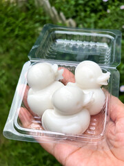 duck jelly in plastic box