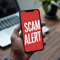 Scam Alert Warning Icon Depictions for Cybersecurity, Fraud Prevention, and Digital Threat Awareness

