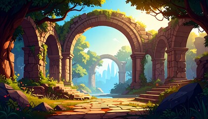 Enchanted Ruins: A Serene Journey Through Time