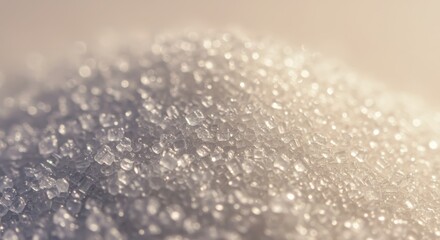 Close-Up View of a Pile of Sugar

