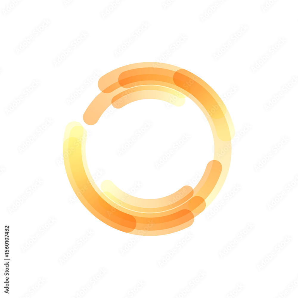 Poster png colourful digital art with bright gradient curved patterns swirling shapes round elements tech b