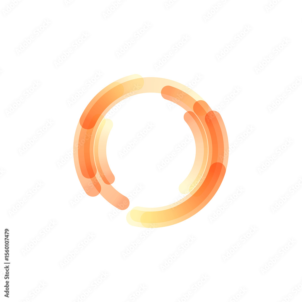 Poster png bright colourful abstract vector with curved ring and circle shapes glowing gradient texture mod