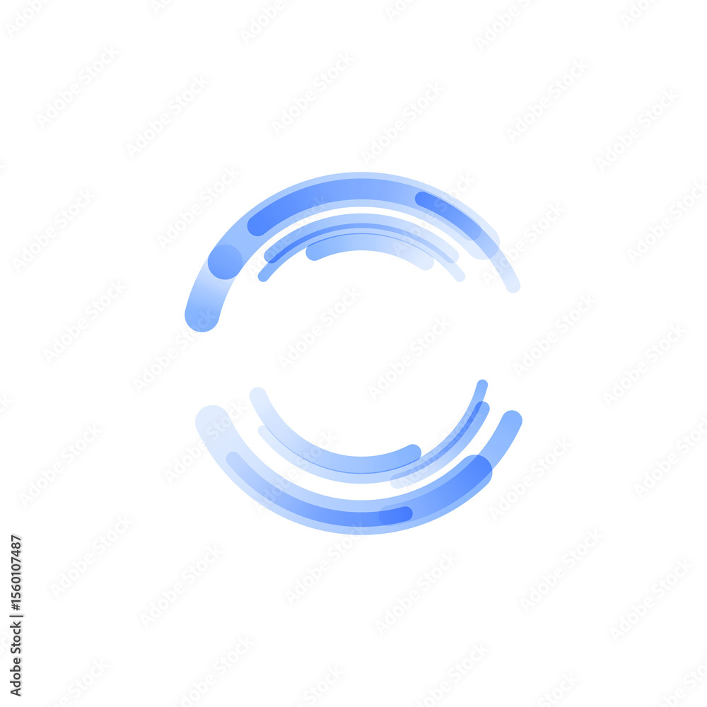 Poster png bright colourful abstract vector with curved ring and circle shapes glowing gradient texture mod