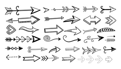Directional arrow sign or icons set design