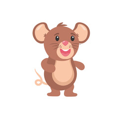 PNG cartoon vector with cheerful rodent mouse fashion party hat monocle tail planet fun design happy smile small children friendly background burrow imagination piece pet funny creature pillow

