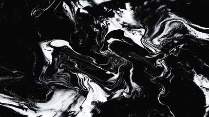 Abstract black and white marble