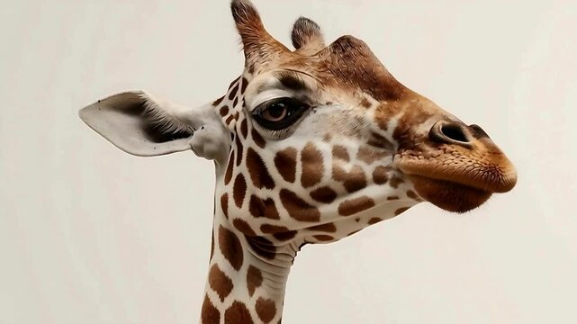 close up of a giraffe