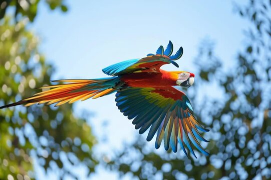 blue and yellow macaw