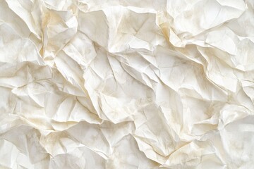 Crumpled white paper texture