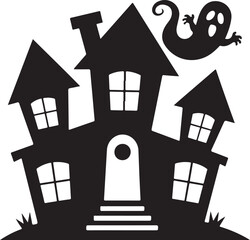 house, home, building, silhouette, roof, windows, door, structure, outline, residential, cottage