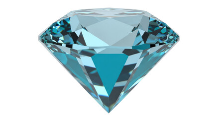 Fototapeta premium Isolated Blue Diamond