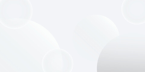 White abstract background with shapes