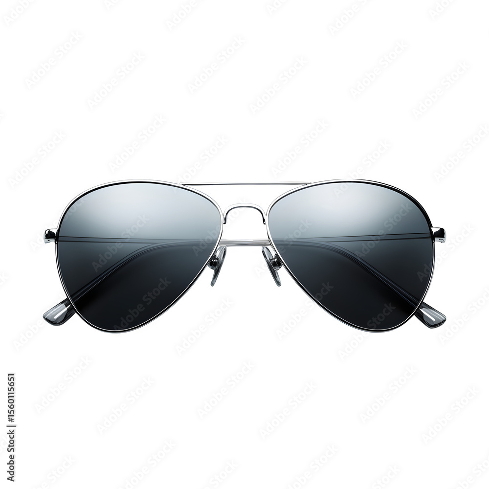 Poster high resolution 3d render showcasing a realistic eyewear display of sleek aviator sunglasses with br