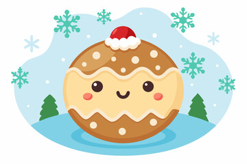 Christmas cards, winter recipe books, seasonal packaging, and digital or print projects related to Christmas baking or sweets.