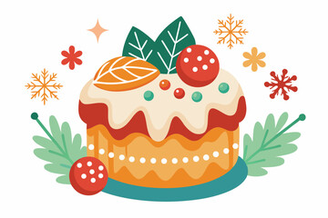 Christmas cards, winter recipe books, seasonal packaging, and digital or print projects related to Christmas baking or sweets.