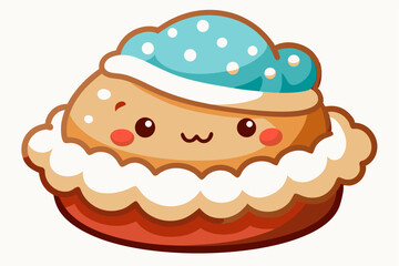 Christmas cards, winter recipe books, seasonal packaging, and digital or print projects related to Christmas baking or sweets.