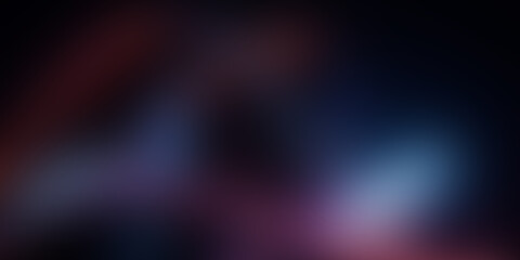 Abstract dark background with soft purple blue and red light gradients