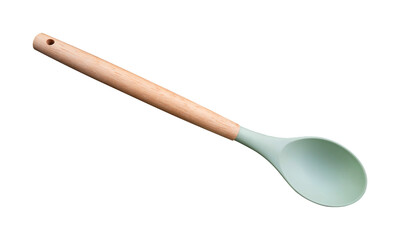 wooden spoon isolated on white background