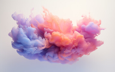 Obraz premium Colorful ink cloud in water