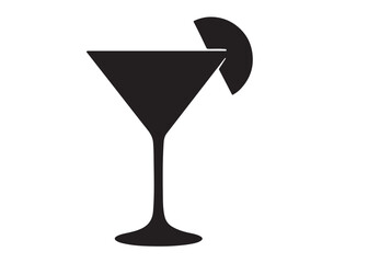 cocktail glass logo silhouette vector, martini glass logo icon silhouette, vector martini cocktail glass silhouette vector illustration, cocktail glass drink design logo silhouette vector 