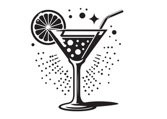 cocktail glass logo silhouette vector, martini glass logo icon silhouette, vector martini cocktail glass silhouette vector illustration, cocktail glass drink design logo silhouette vector 