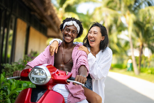 Couple enjoying their tropical vacation with peace of mind, secured by reliable travel insurance