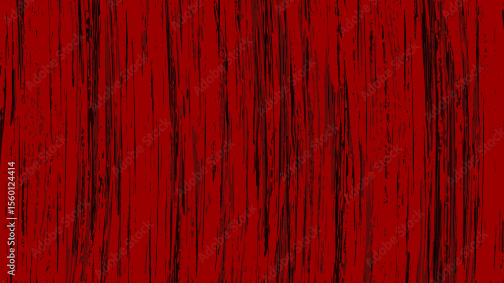 Poster red grunge background with intricate brush strokes in vertical direction.