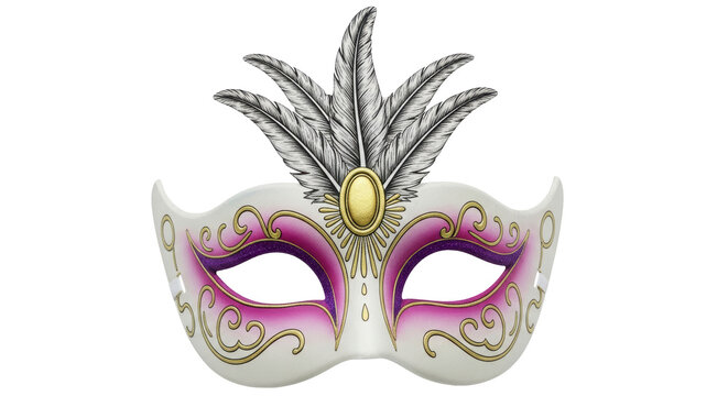 Isolated Masquerade Mask