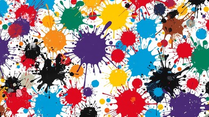 seamless pattern with colorful spots