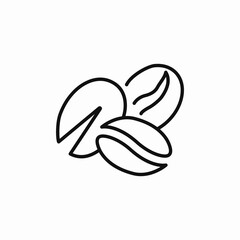 coffee beans icon sign vector