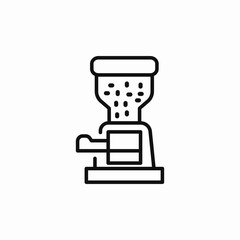 grinder cofee beans icon sign vector