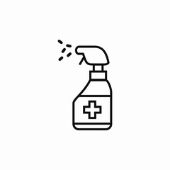 sanitizer clean spray icon sign vector