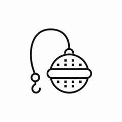 tea bag metallic icon sign vector