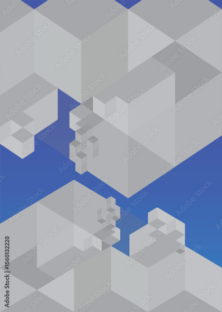 Aufkleber cayan texture with blue gradient abstruct background design