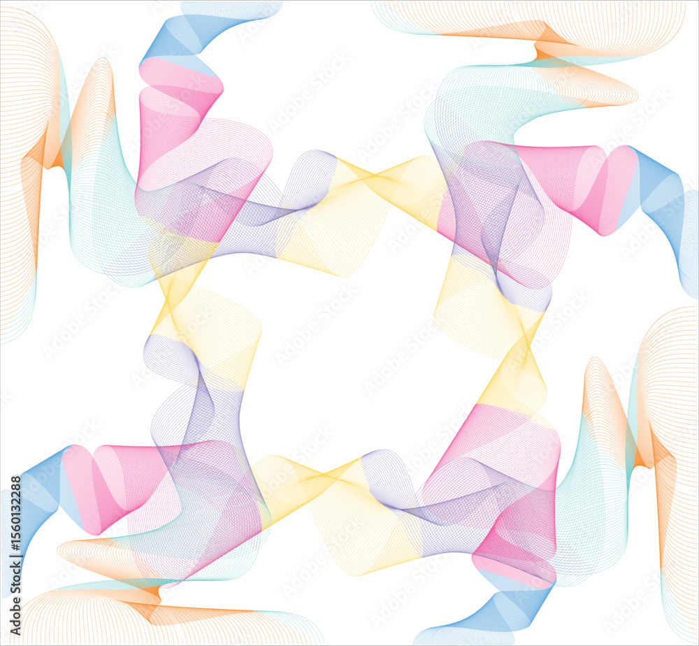 Poster clolorful ribbon abstruct background design