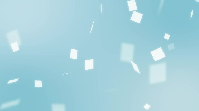 blue abstract colorful background with glitter squares flowing