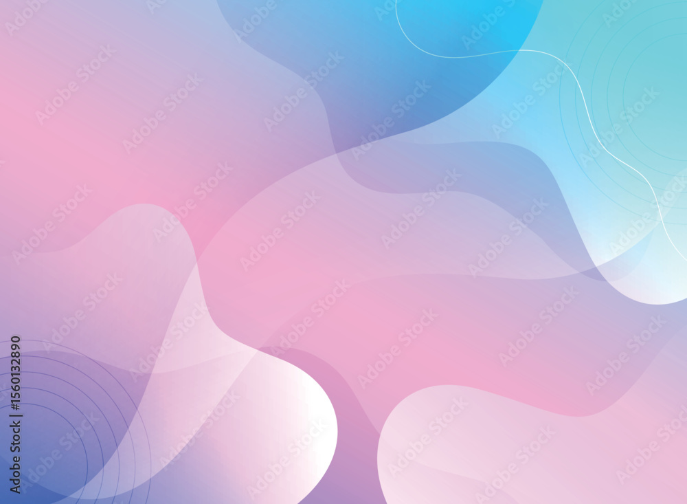 Poster color with gradient abstruct background design